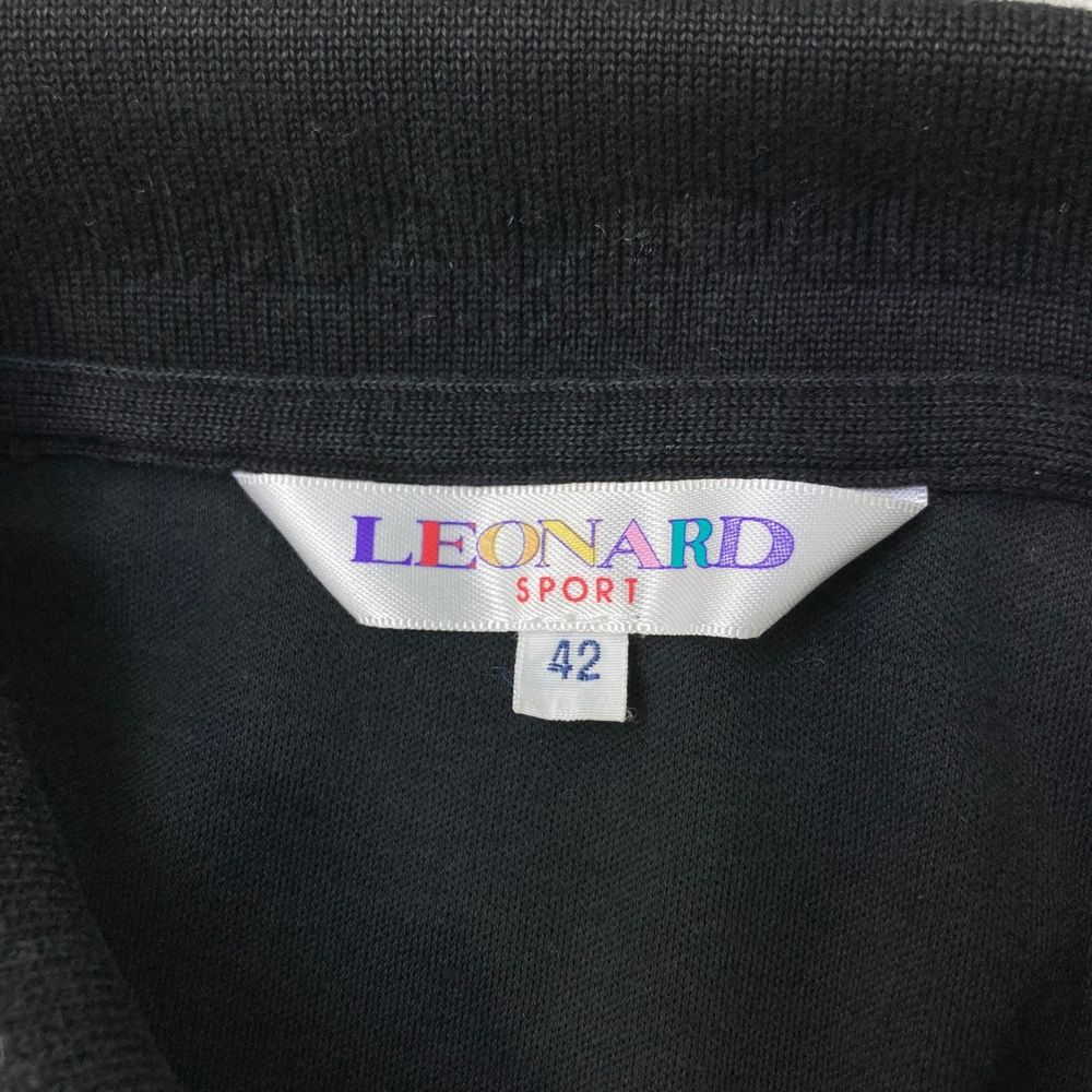 サイズ：42 LEONARD SPORT レオナール スポーツ 長袖ポロシャツ