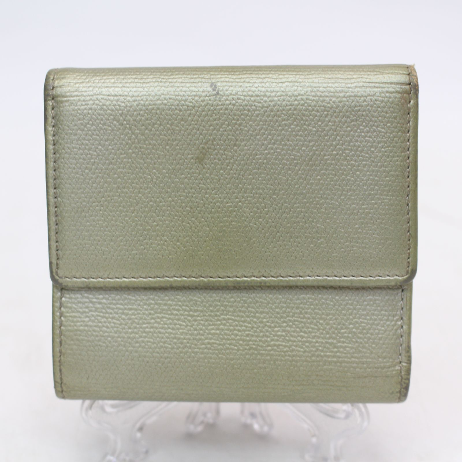 568)CHANEL シャネル 二つ折 折財布 ダブルホック ココマーク ライト