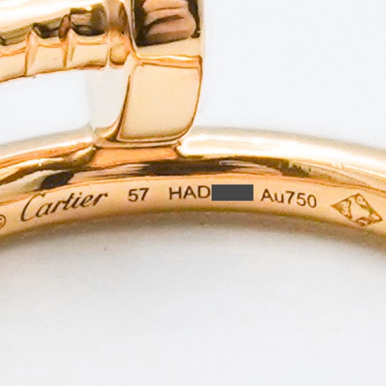Cartier ジュストアンクルリングスモール 57 yg