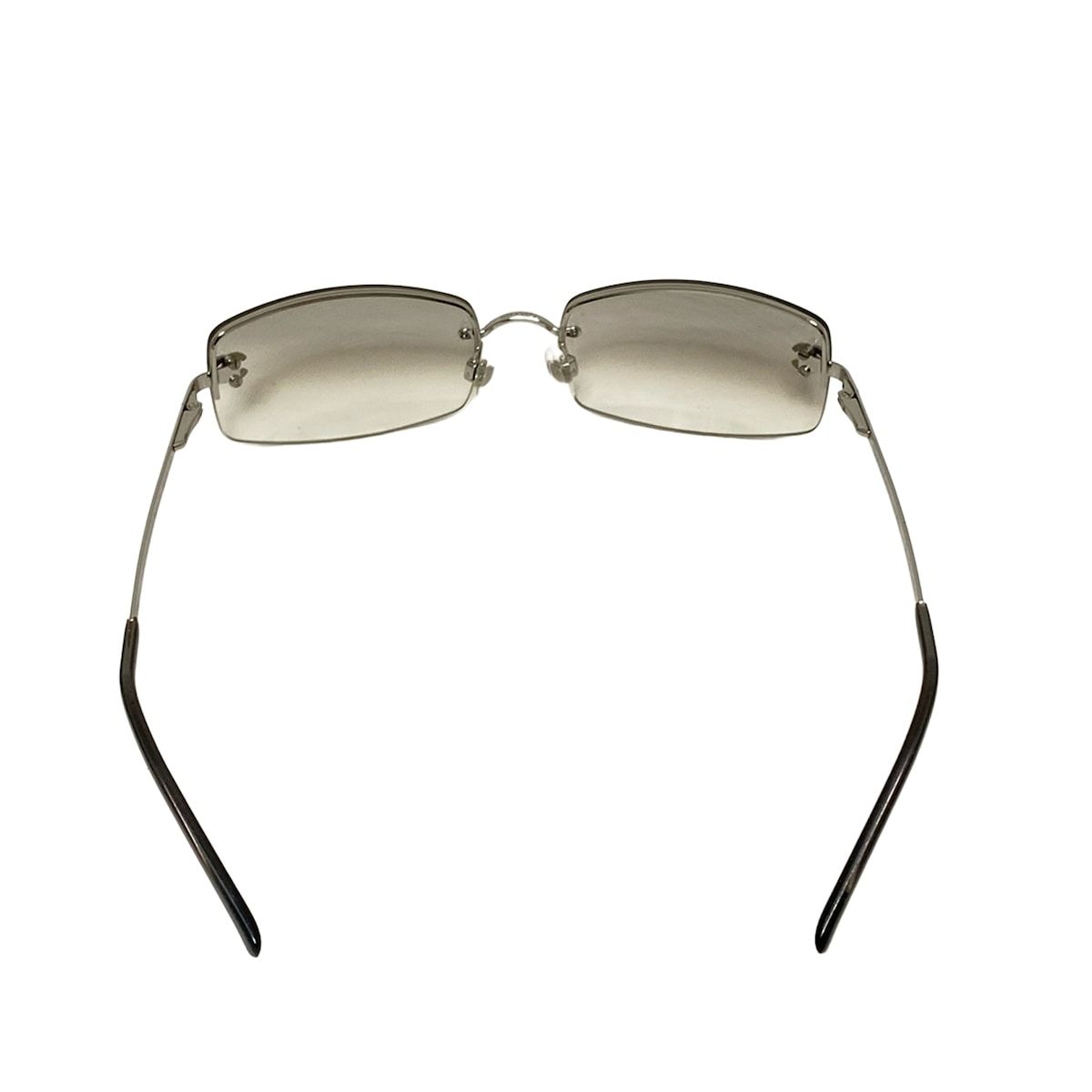 CHANEL リムレス　サングラス　4093-B ラインストーン ココマーク CHANEL(シャネル) サングラス - 4093-B グレー×シルバー×クリア ココ