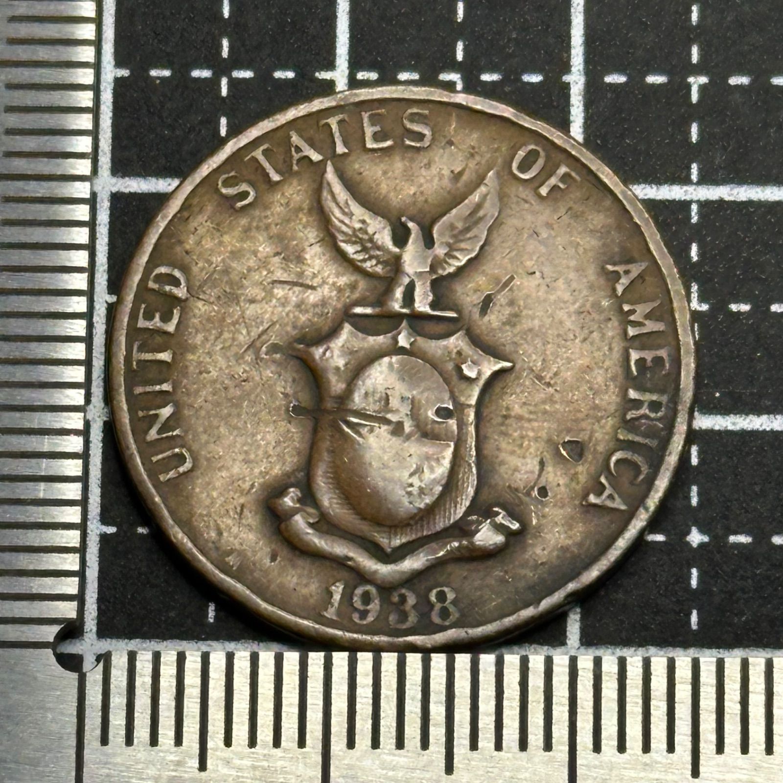 (稀少) フィリピン共和国(アメリカ統治下) 1 センタボ青銅貨　1920 S 稀少) フィリピン共和国(アメリカ統治下) 1 センタボ青銅貨 1920 S