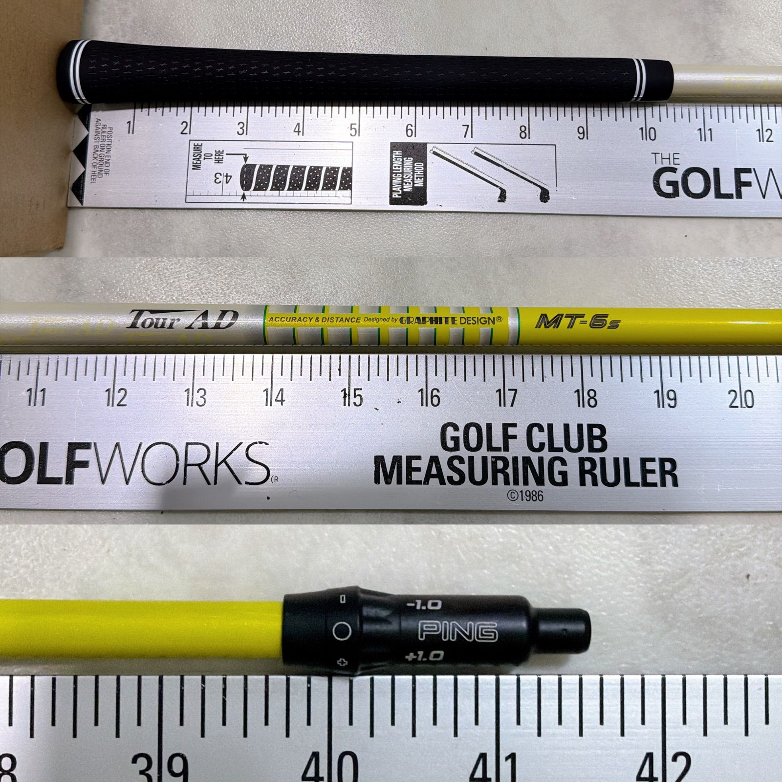 新品グリップ 美品 PINGスリーブ 7W用 TOUR AD MT-6S フレックスS