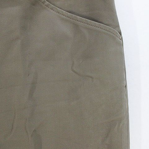 【中古】ブルネロクチネリ グネックスフォー GUNEX FOR ロング丈 パンツ 40 茶系 カーキブラウン 無地 ジップフライ ブルネロクチネリ BRUNELLO CUCINELLI グネックスフォー GUNEX FOR