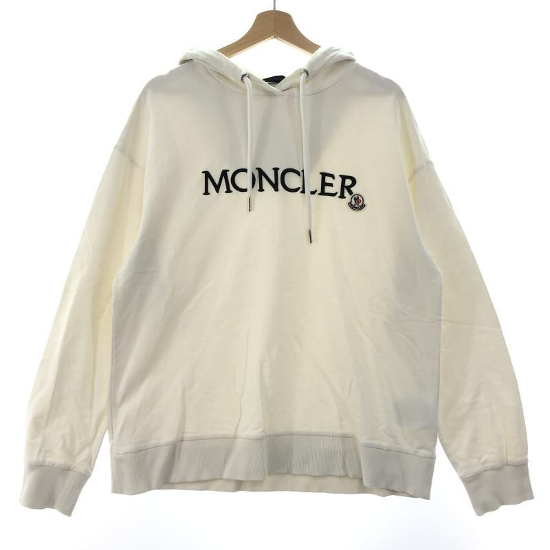 【中古】MONCLER HOODIE パーカー XL C-SCOM-22-63996 ホワイト モンクレール[10][240010502081] 中古】MONCLER HOODIE パーカー XL C-SCOM-22-63996 ホワイト