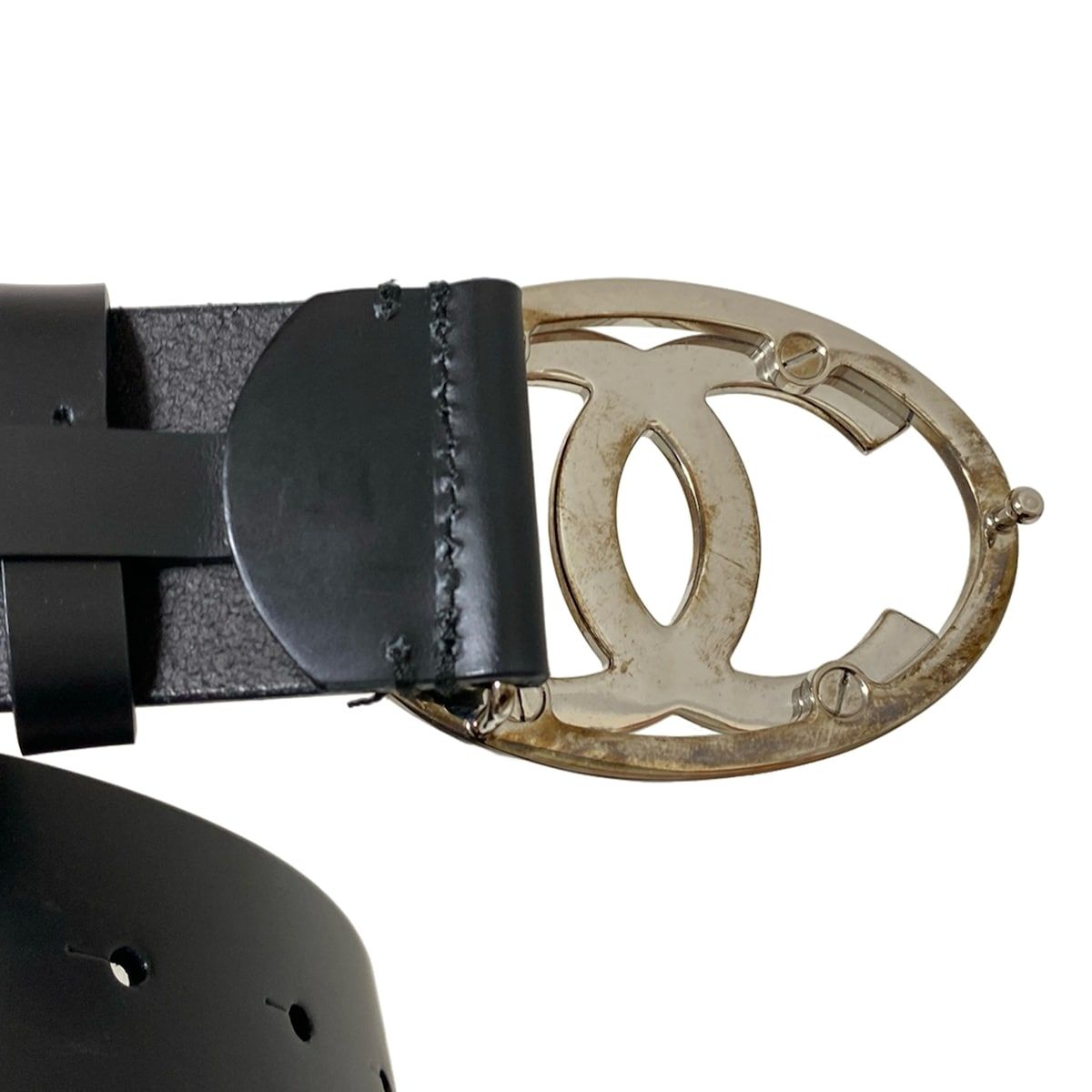 CHANEL(シャネル) ベルト 30/75 - 黒 レザー - メルカリ