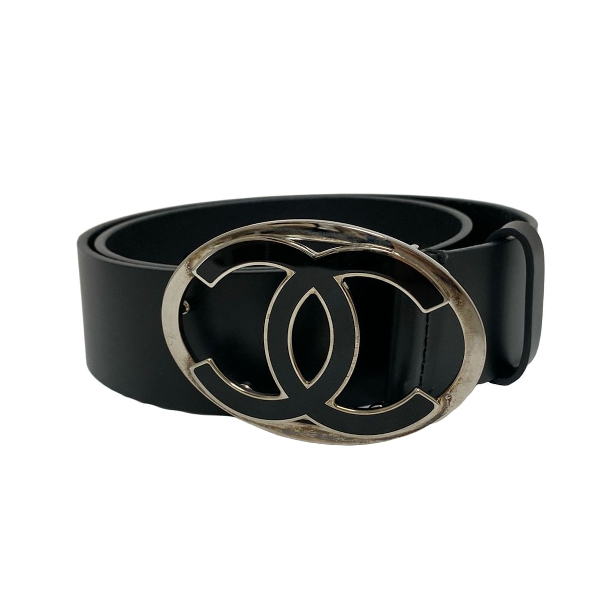 CHANEL(シャネル) ベルト 30/75 - 黒 レザー - メルカリ