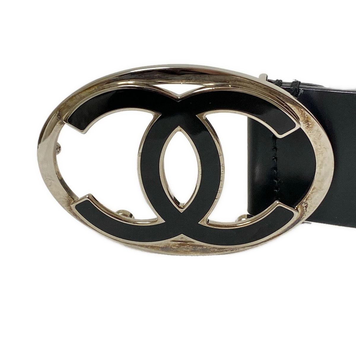 CHANEL(シャネル) ベルト 30/75 - 黒 レザー - メルカリ