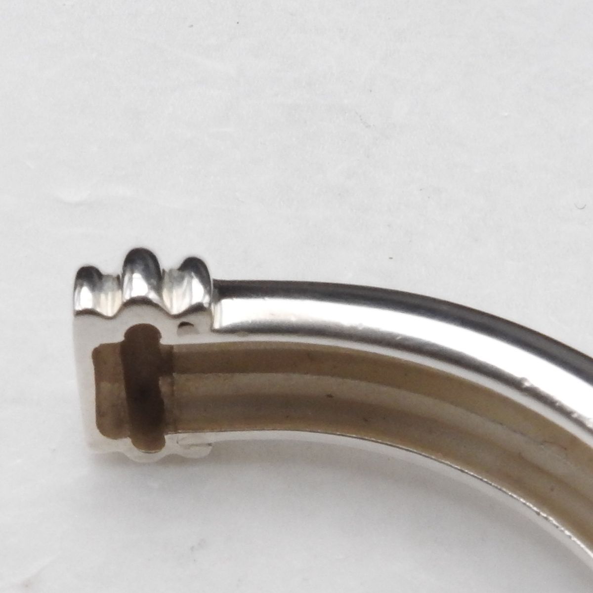 希少品 TIFFANY&CO. ティファニー グルーブド シルバー カフ バングル