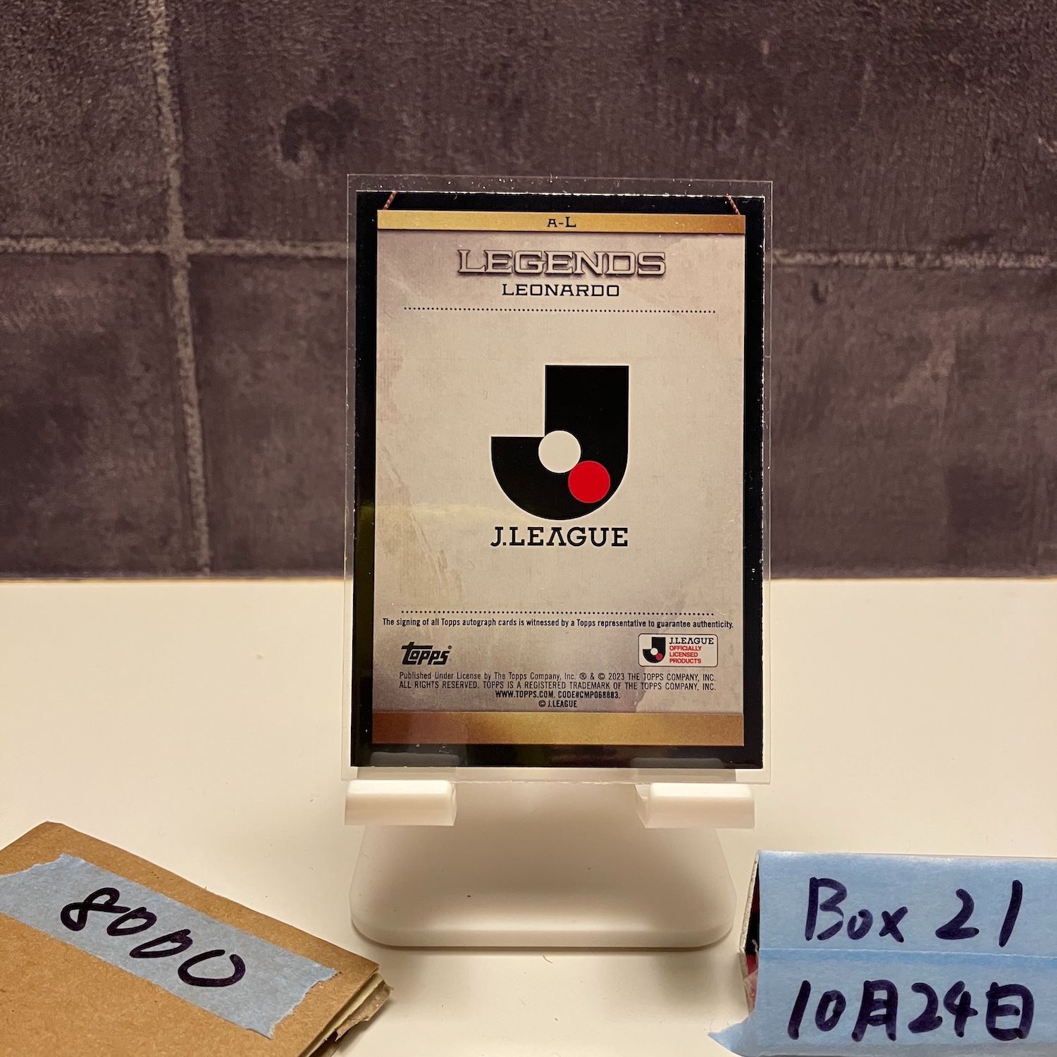 99枚限定 ギド・ブッフバルトTOPPS Jリーグ フラッグシップ 直筆サイン