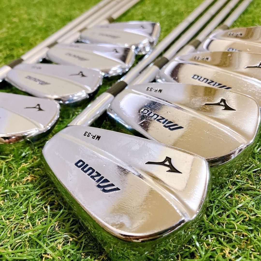MIZUNO MP-33 ミズノ メンズアイアン 8本 右 S マッスルバック - メルカリ