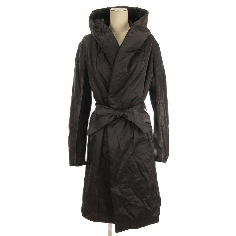 bajra バジュラ　フード付き黒ロングコート bajra バジュラ フード付き黒ロングコート bajra バジュラ フード付き