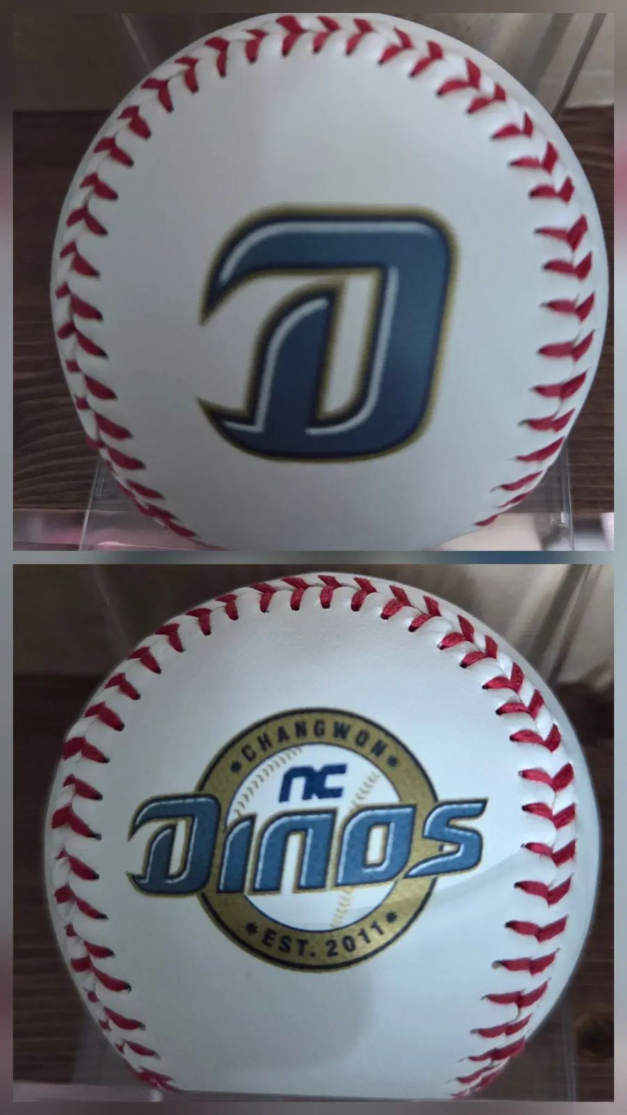 NCダイノス NO 47 ソン・ヒョンジュン サインボール (NCロゴボール