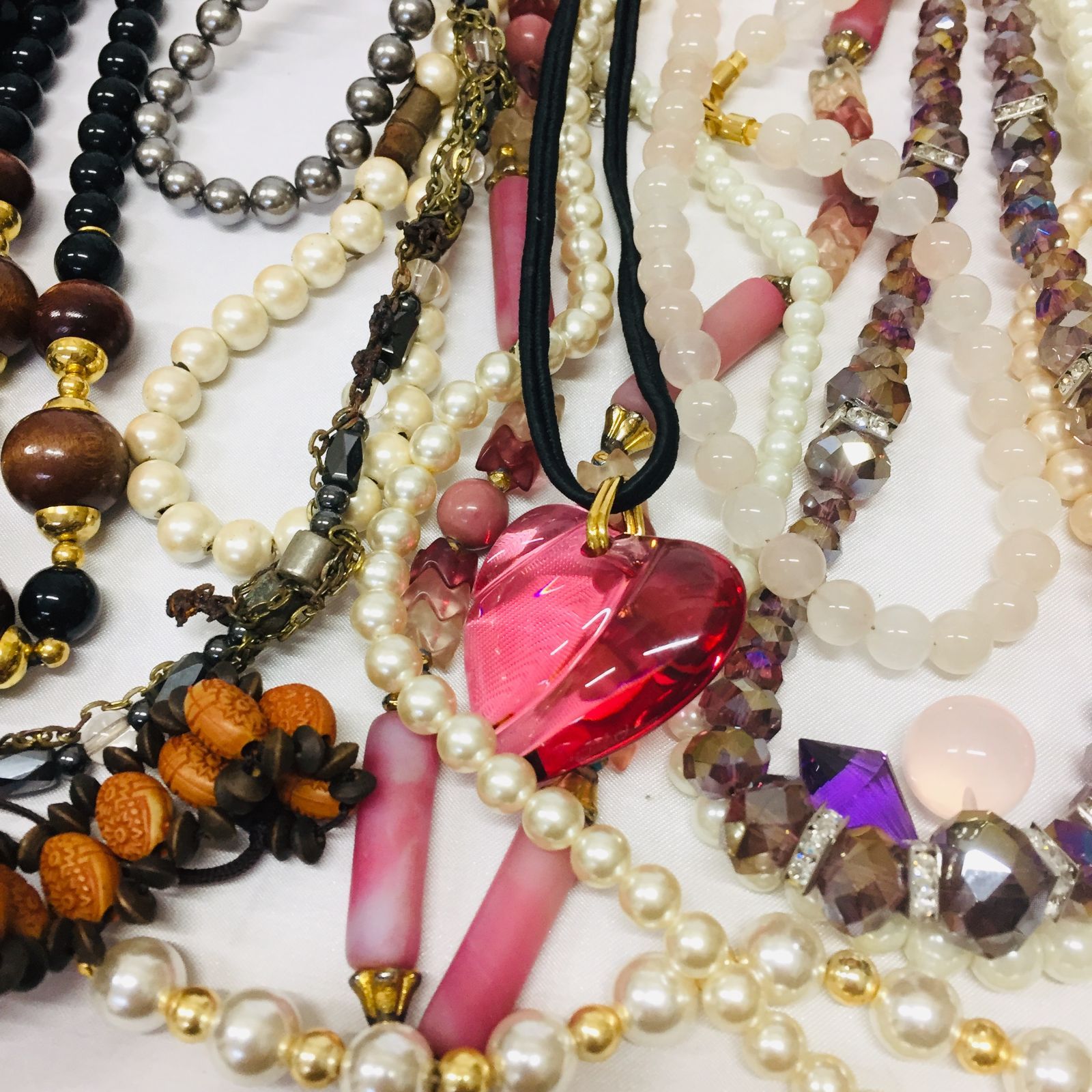 S【まとめ売り】ストーン系 アクセサリー まとめ売り ネックレス