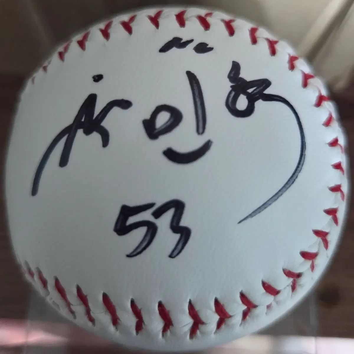 NCダイノス NO 53 シン・ミニョク(MINHYUK) サインボール (NCロゴ