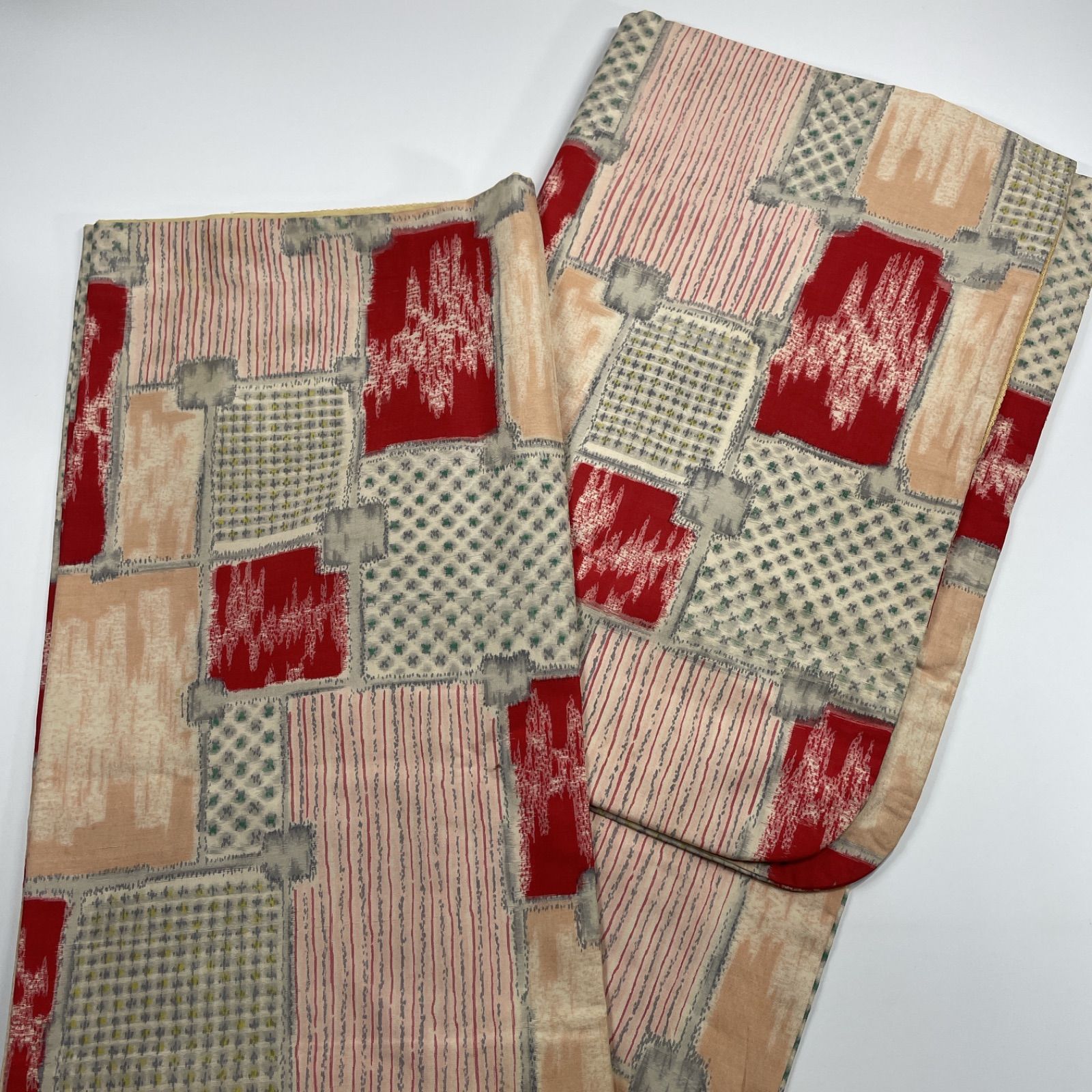 銘仙 4枚 正絹 着物まとめ売り 同梱購入歓迎 リメイク用 着付け練習用