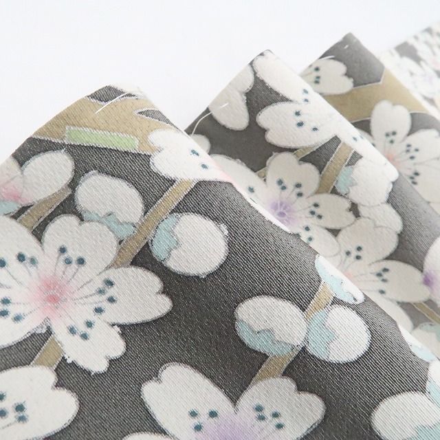 ❁tomihisa❁ 日本工芸会正会員 坂井修 落款 手描き 着物 正絹 仕付け糸付”月と花が描く穏やかな華やぎ”訪問着 7478