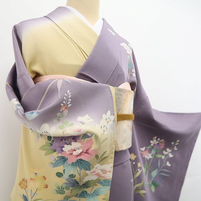 ❁tomihisa❁新品 日本工芸会正会員 坂井修 落款 手描き 着物 正絹