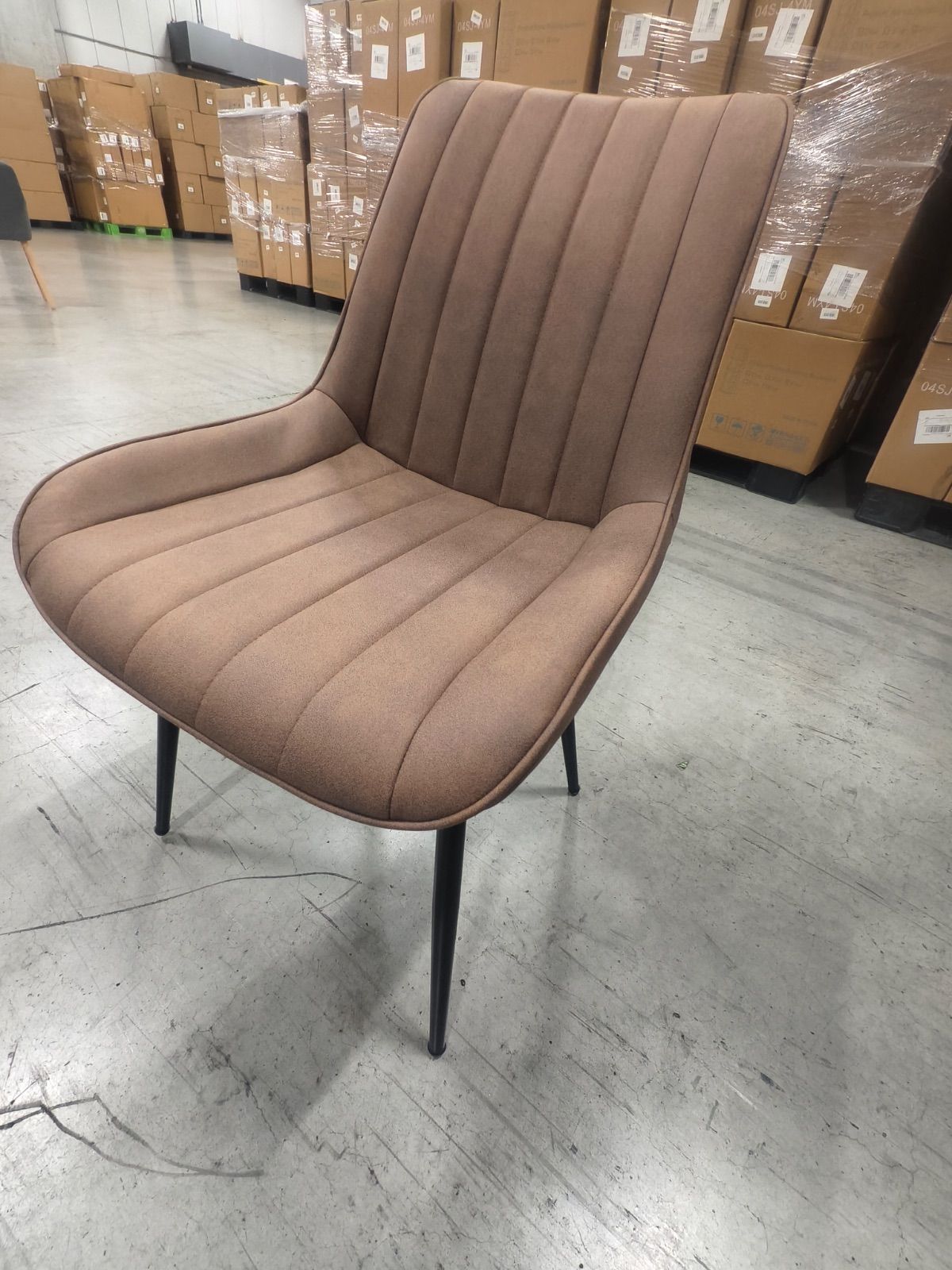 ダイニングチェア　反毛皮　疲れにくい おしゃれ 北欧風ブラウン4脚セット ダイニングチェア 反毛皮 疲れにくい おしゃれ 北欧風ブラウン4脚