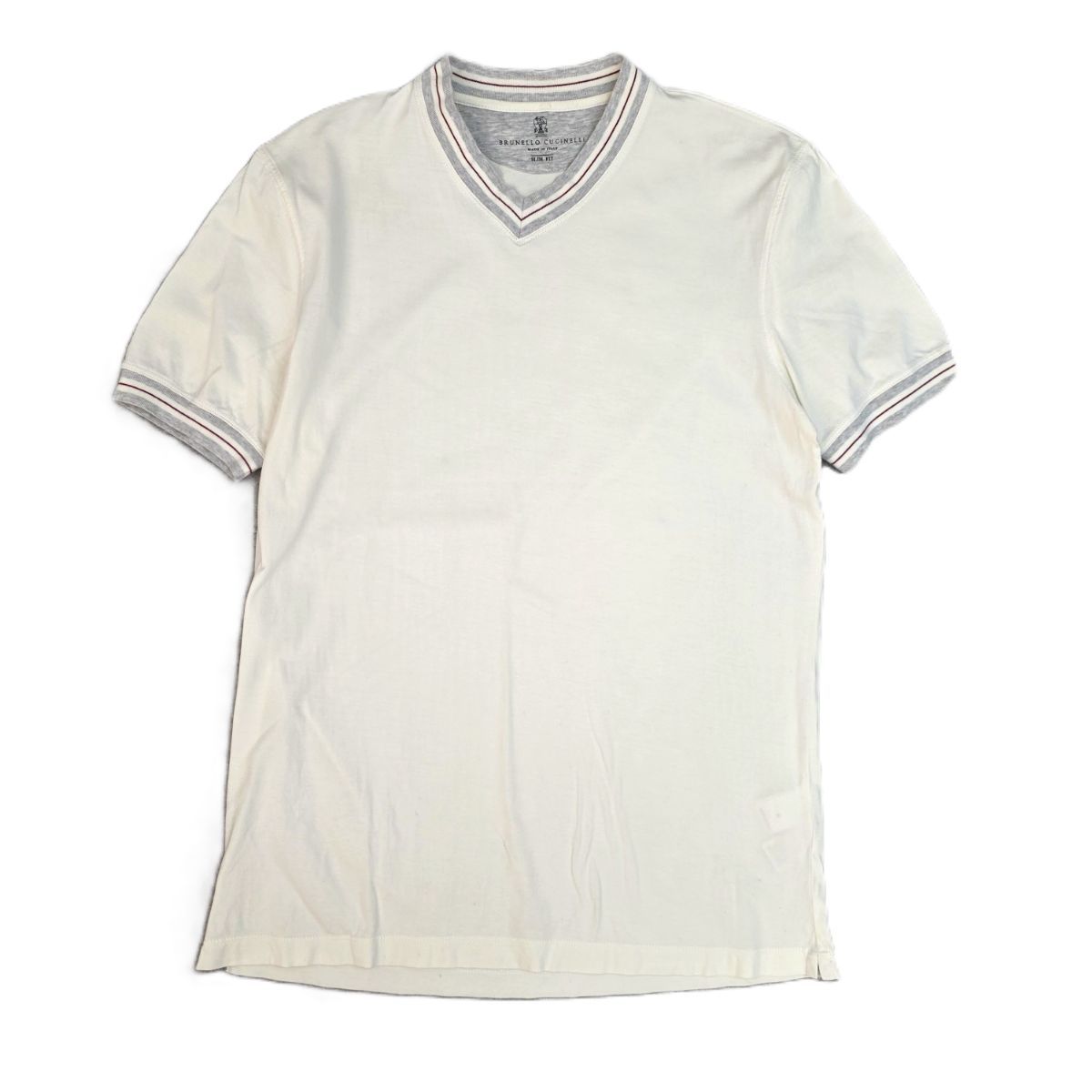 BRUNELLO CUCINELLI /ブルネロクチネリ　コットン半袖カットソー ブルネロクチネリ BRUNELLO CUCINELLI カットソー 半袖 青 ブルー