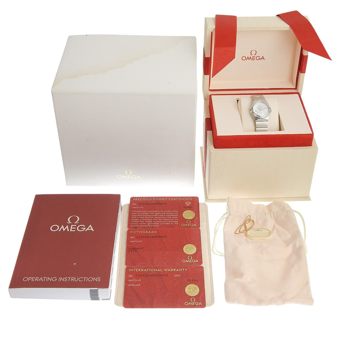 保証書付】オメガ コンステレーション 123.15.24.60.05.003 SS シェル