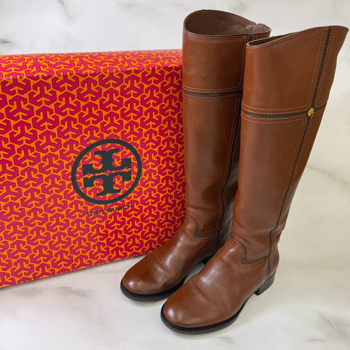 鑑定済み 】トリーバーチ 《 ロングブーツ 》 5 M ( 22cm程度