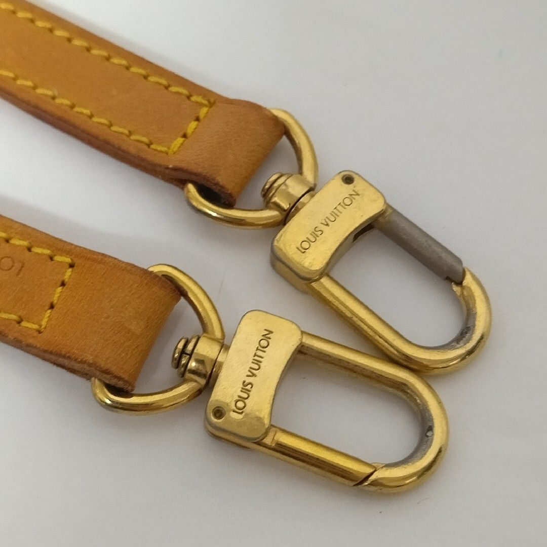 美品 ルイヴィトン ショルダーストラップ ヌメ革 ストラップ ゴールド金具 楽天市場】【中古】ルイヴィトン ショルダーストラップ バッグ用