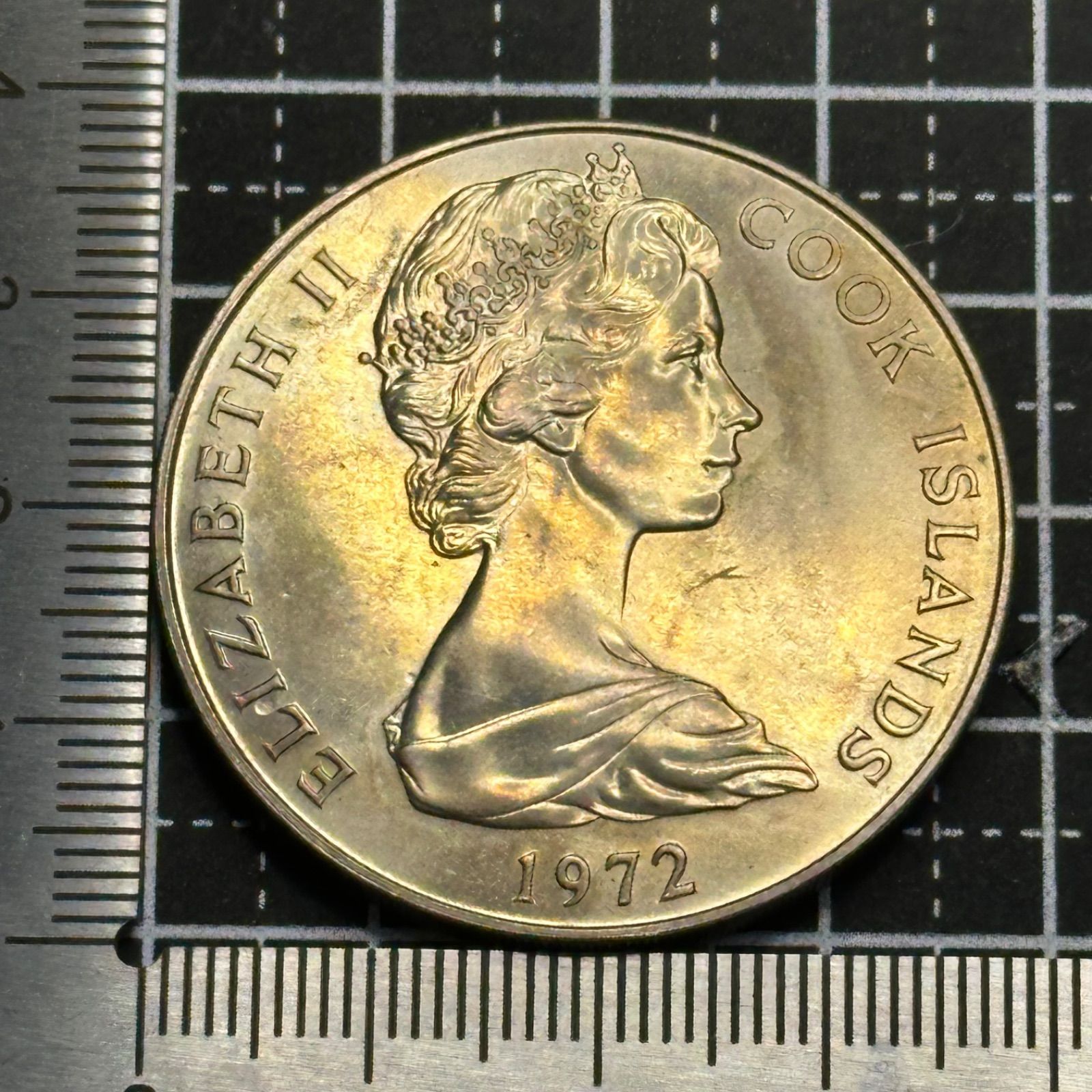 記念コイン】1972年 クック諸島 1ドル意匠／“謎の像（ティキ