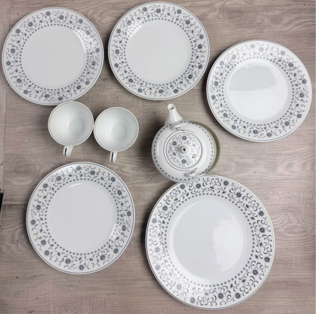 Noritake ノリタケ シルバークイーンまとめて売り 5枚 コップ2客