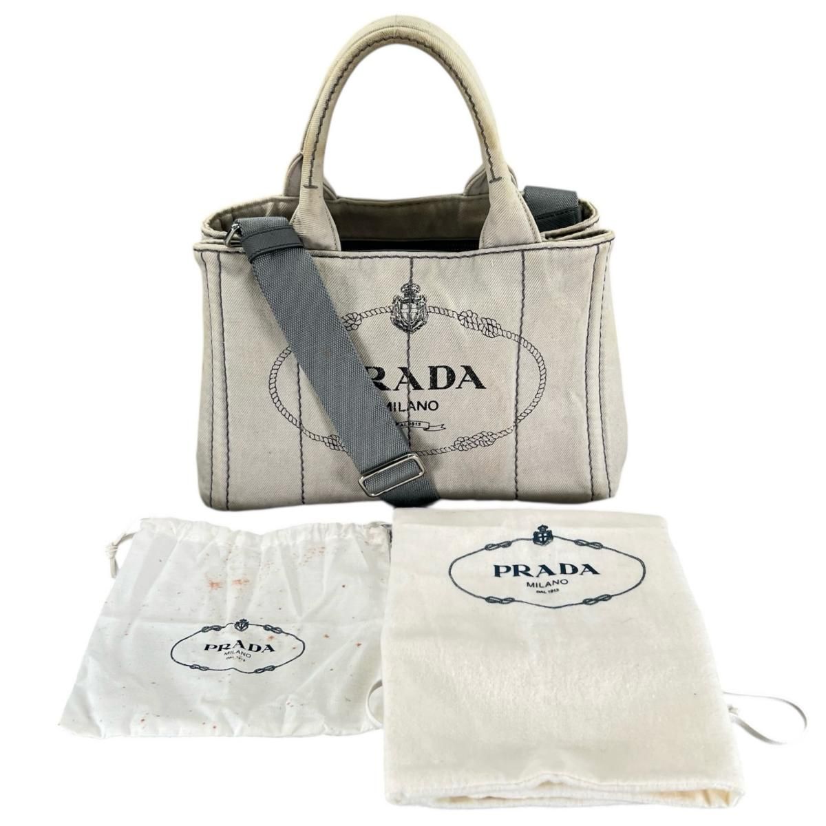 プラダ キャンバス トートバッグ カナパトート トートバッグ PRADA 