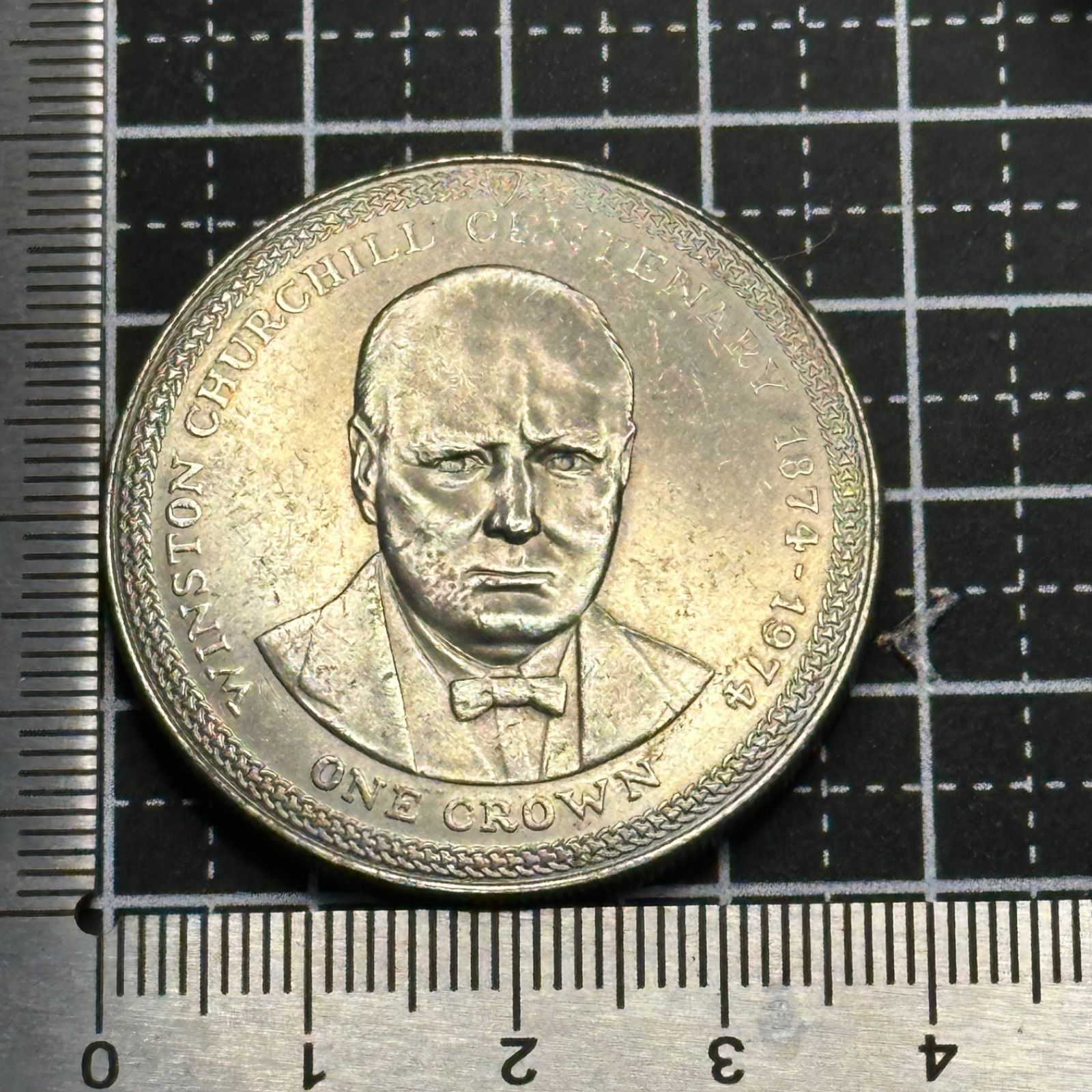 記念貨】1974年 マン島 1クラウン／ウィンストン・チャーチル追悼記念