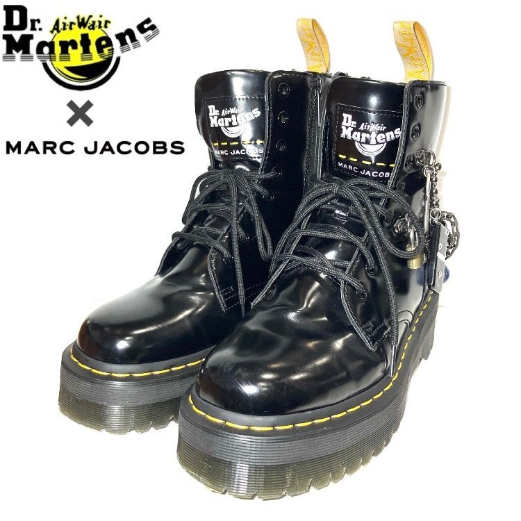 Dr. Martens x Marc Jacobs コラボブーツ ドクターマーチン マーク ジェイコブス チャーム付き ブラック