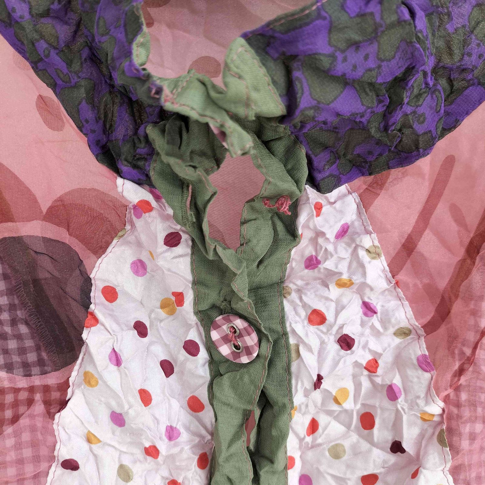 アルベロベロ OLLEBOREBLA シワ加工 ポップコーン L/S シャツ