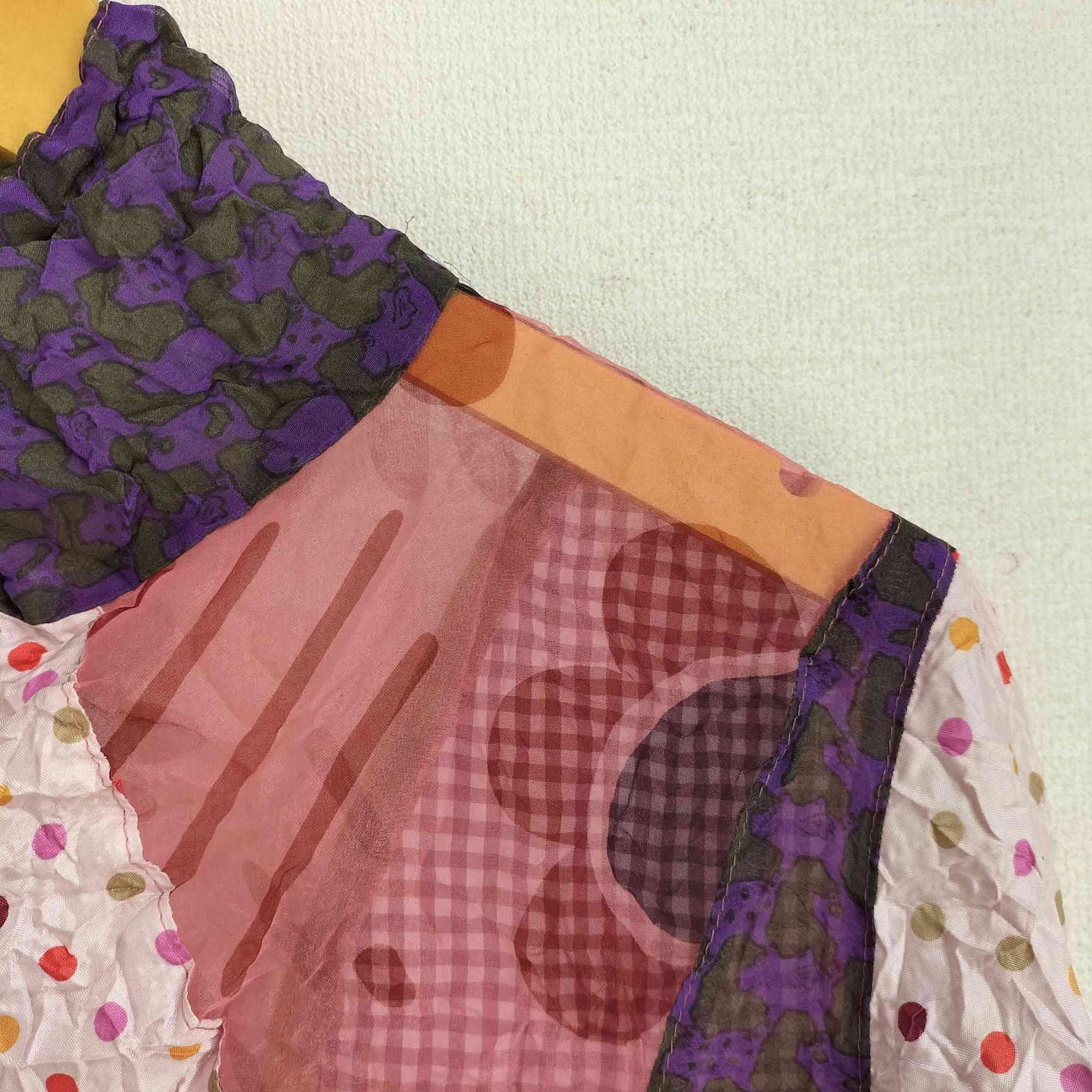 アルベロベロ OLLEBOREBLA シワ加工 ポップコーン L/S シャツ