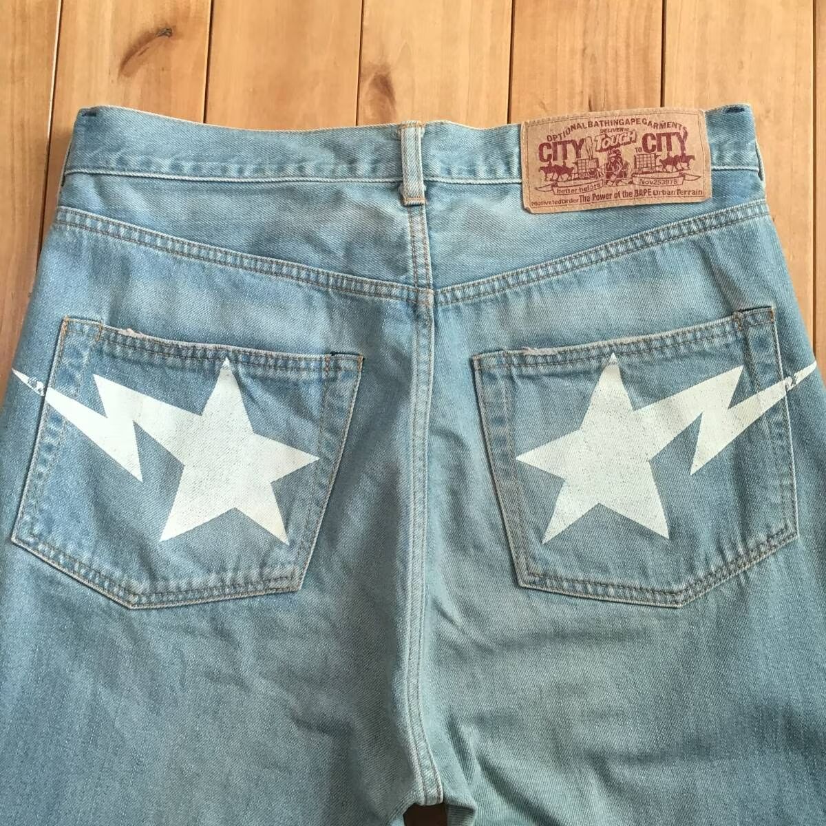 BAPE STA Denim Pants Mサイズ a bathing ape star BAPESTA デニム