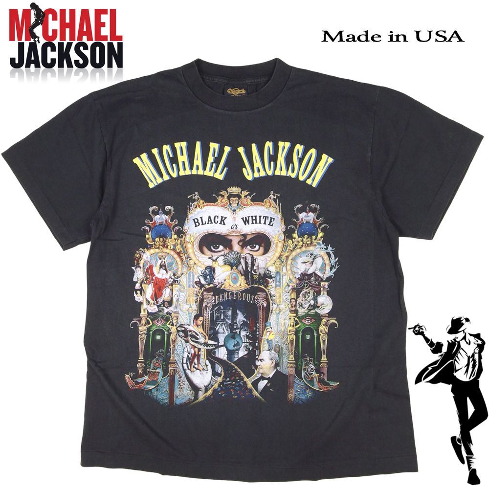 367 MICHAEL JACKSON マイケルジャクソン Tシャツ 美品 USA製 半袖