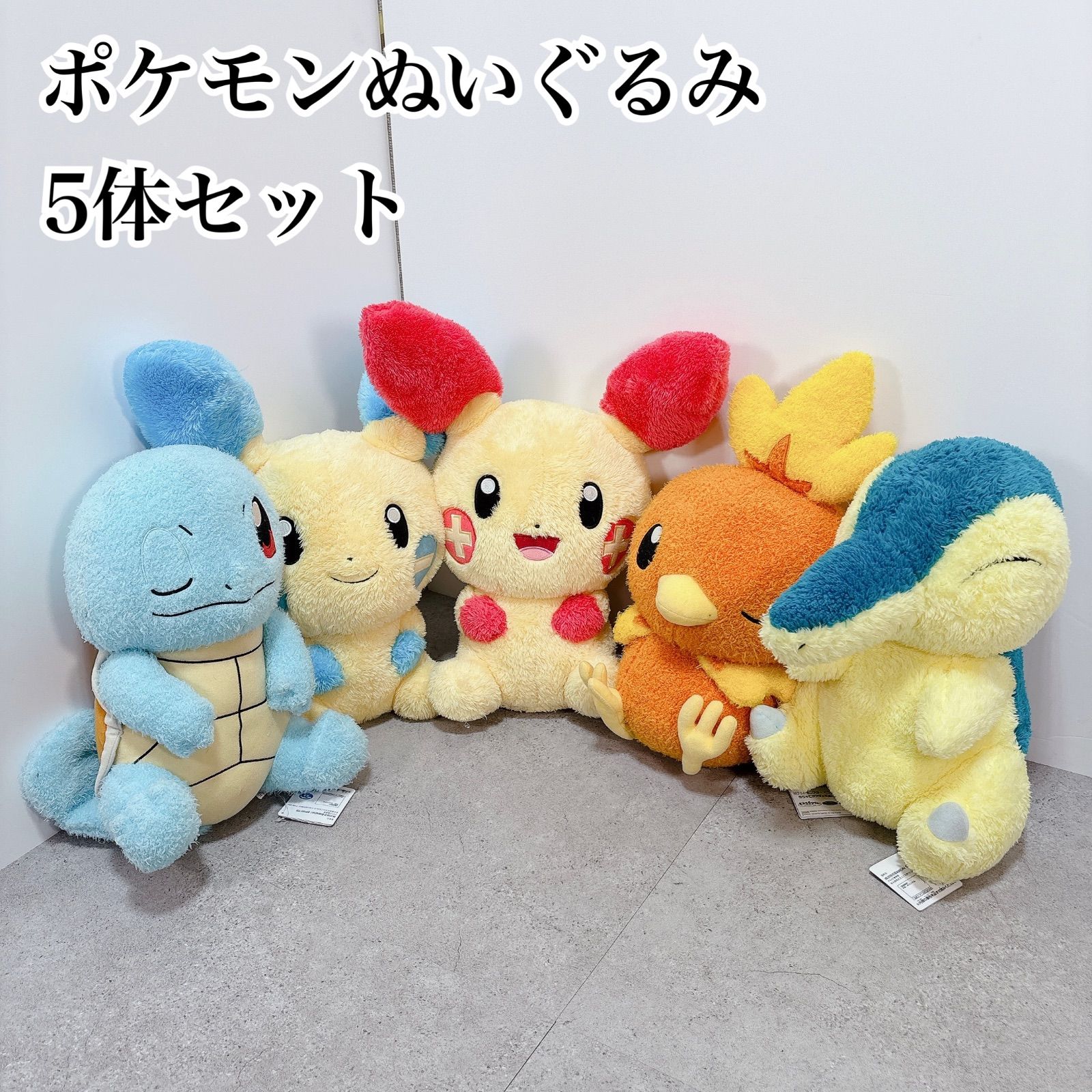 ポケモン ぬいぐるみ 5点まとめ売り セット ゼニガメ ピチュー