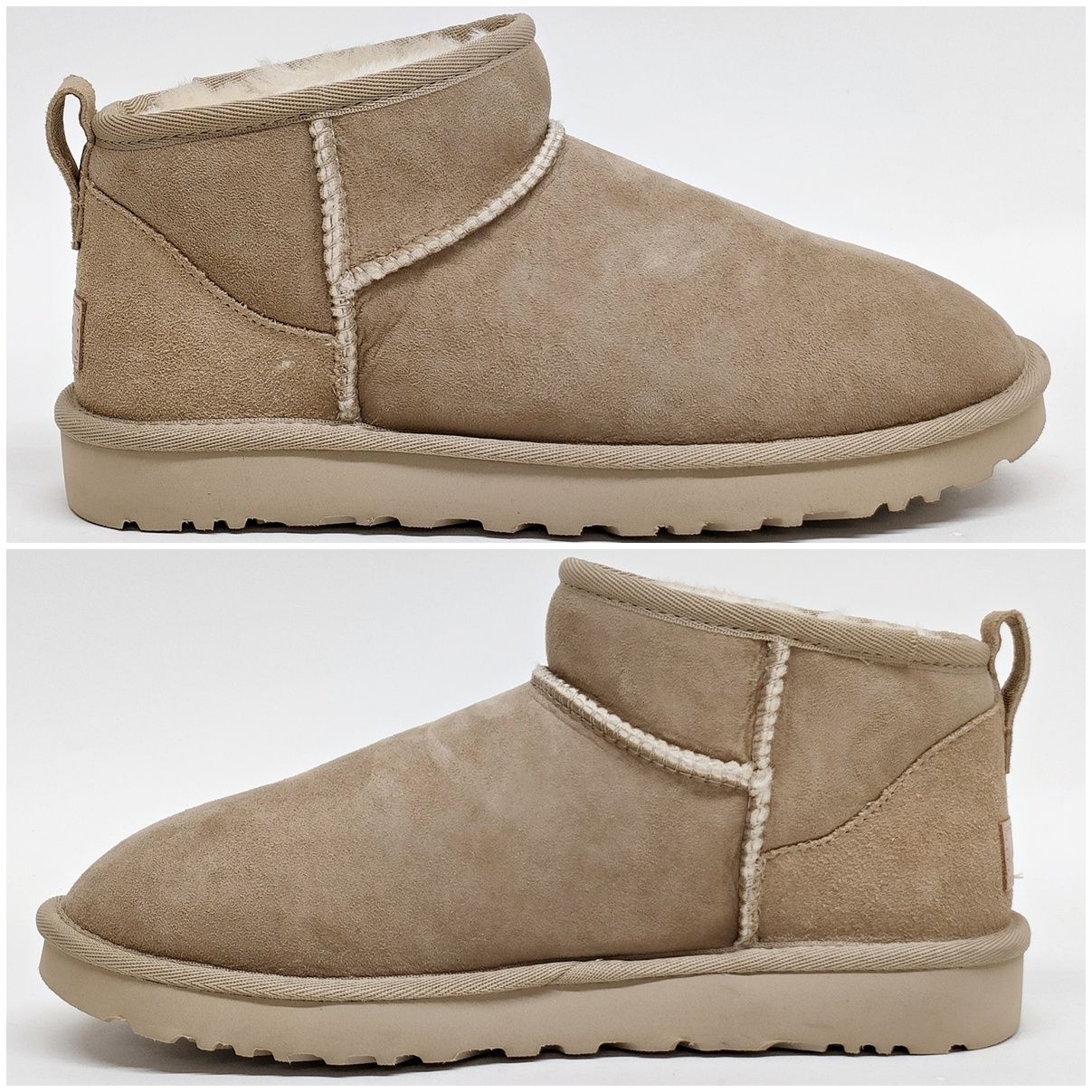 UGG 25cm クラシック ウルトラ ミニ サンド USA 8 ボア ショート