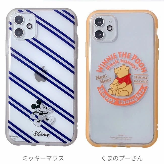 ディズニーキャラクター IIIIfit Clear iPhone11 iPhoneXR 対応ケース