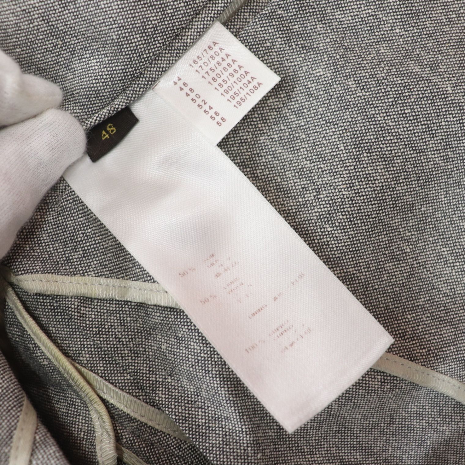 ITA28F2UOM9E LOUIS VUITTON ルイヴィトン ジャケット グレー シルク