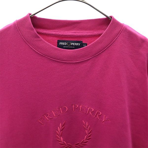 【新品未使用】FRED PERRY ピンクスウェット FRED PERRY フレッドペリー 長袖 トレーナー 10 ピンク スウェット