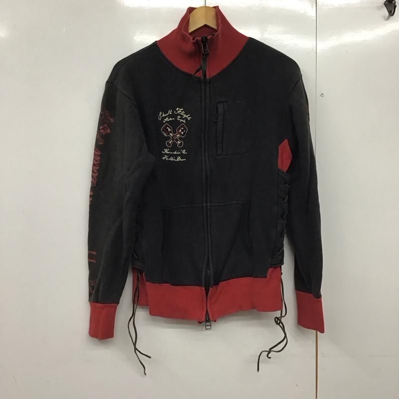SKULLFLIGHT スカルフライト トレーナー 長袖 スウェット フルジップ