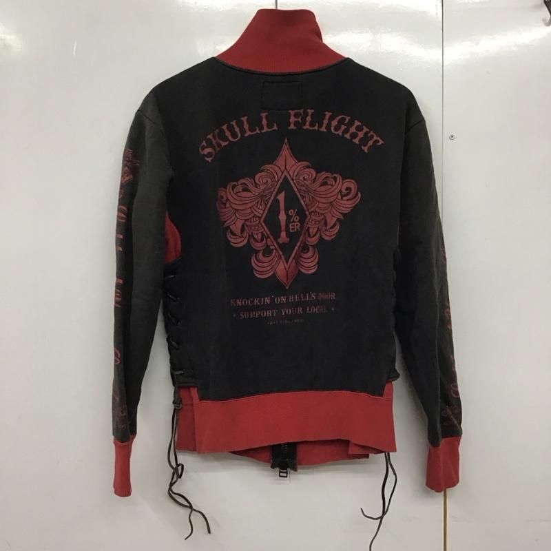 SKULLFLIGHT スカルフライト トレーナー 長袖 スウェット フルジップ