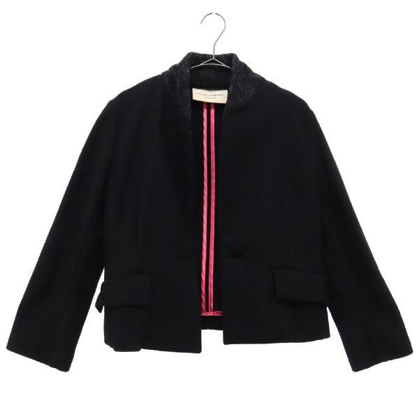 UNITED ARROWS ユナイテッドアローズ レース スタンドカラー ウール