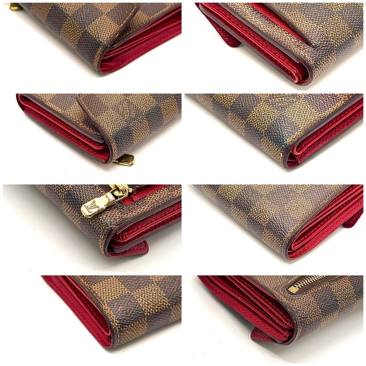 品格を纏う赤の差し色】 LOUIS VUITTON ルイヴィトン 三つ折り財布