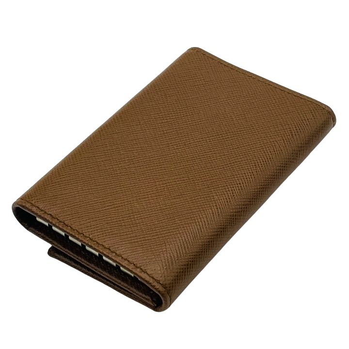 美品 PRADA プラダ キーケース 6連 サフィアーノレザー M222A 三角ロゴ