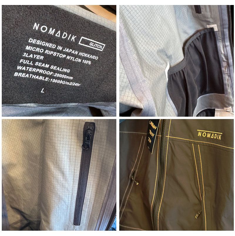 25-26 NOMADIK/ノマディック GLITCH jacket メンズ レディース 防水