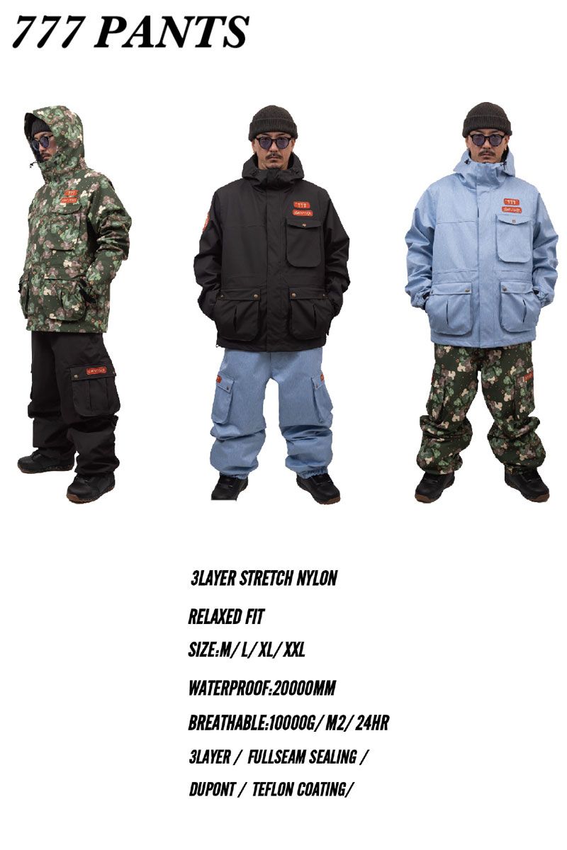 25-26 NOMADIK/ノマディック 777 pant メンズ レディース 防水パンツ