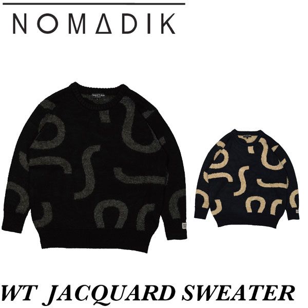 爆買い，人気 25-26 NOMADIK/ノマディック WT JACQUARD sweater Wasted Talent メンズ レディース セーター セカンドレイヤー スノーボードアパレル スノーウェアー 2026 ウェア(女性用)