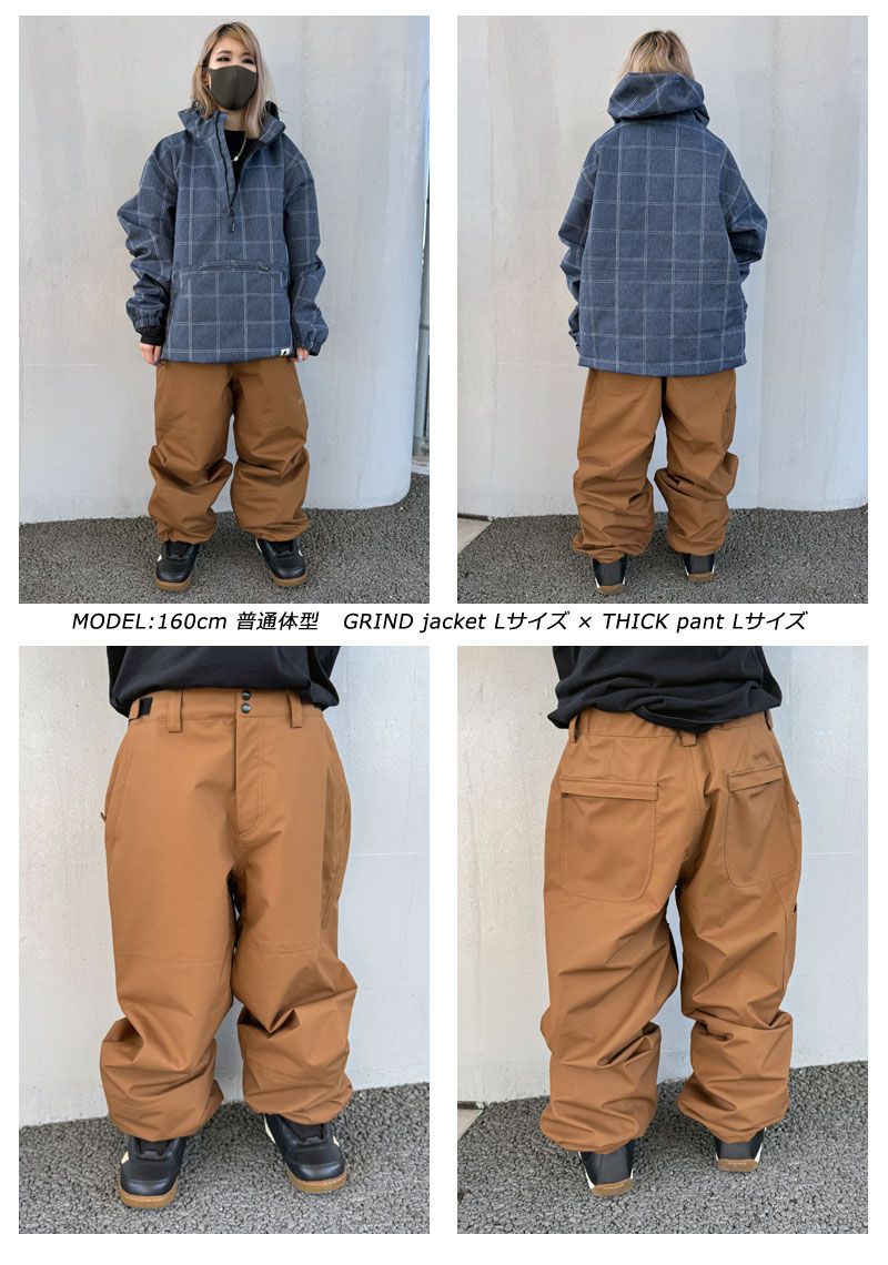 25-26 NOMADIK/ノマディック THICK pant メンズ レディース 防水パンツ