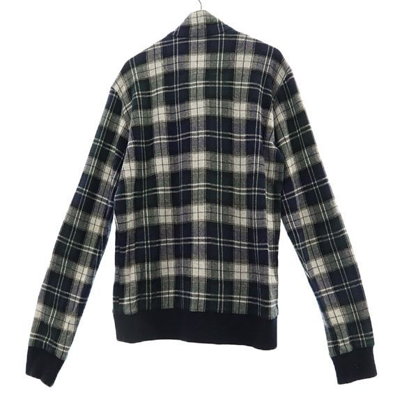 FRED PERRY フレッドペリー チェック ジップジャケット S ネイビー